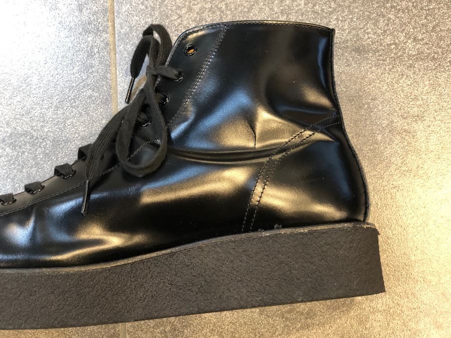 ヨウジヤマモト　GRASS LEATHER DEMI BOOTS