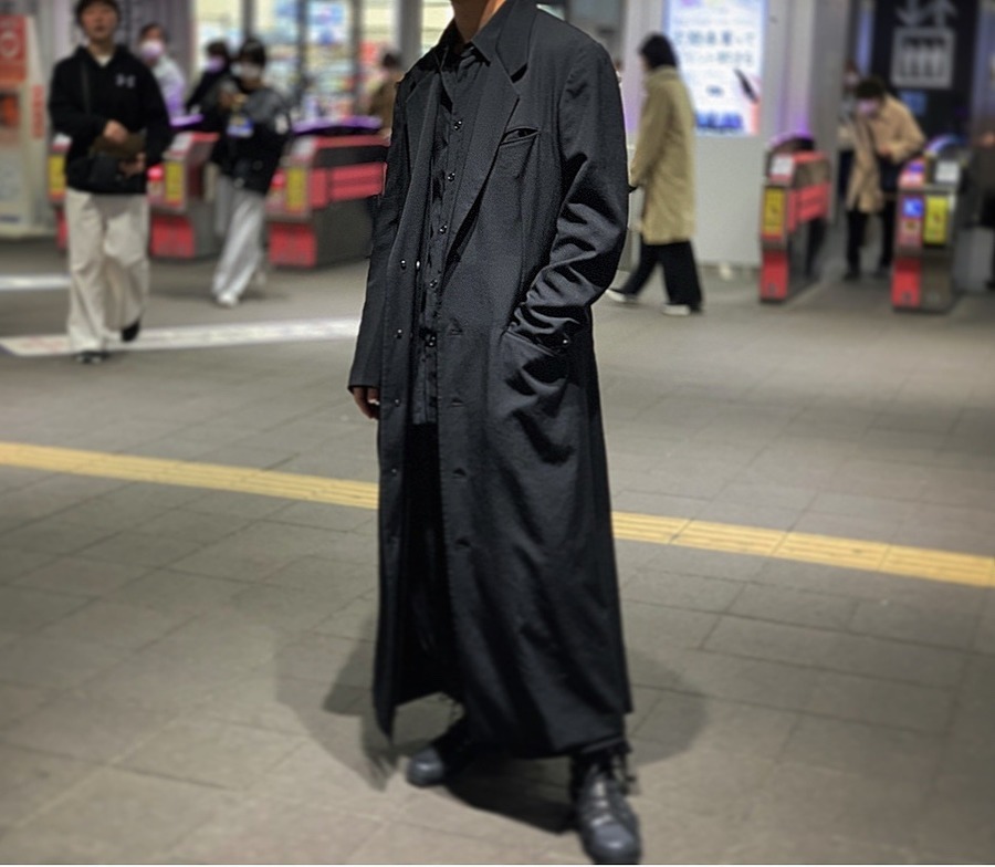 yohji yamamoto pour homme シルク起毛ロングコート | www.myglobaltax.com