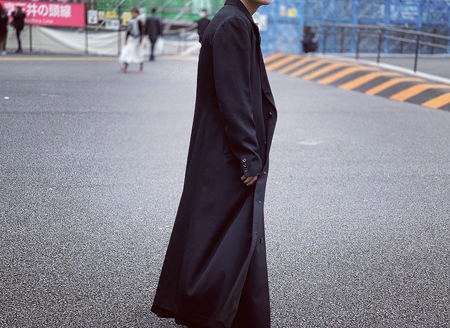 早い者勝ち yohji yamamoto 抜染ストールコート