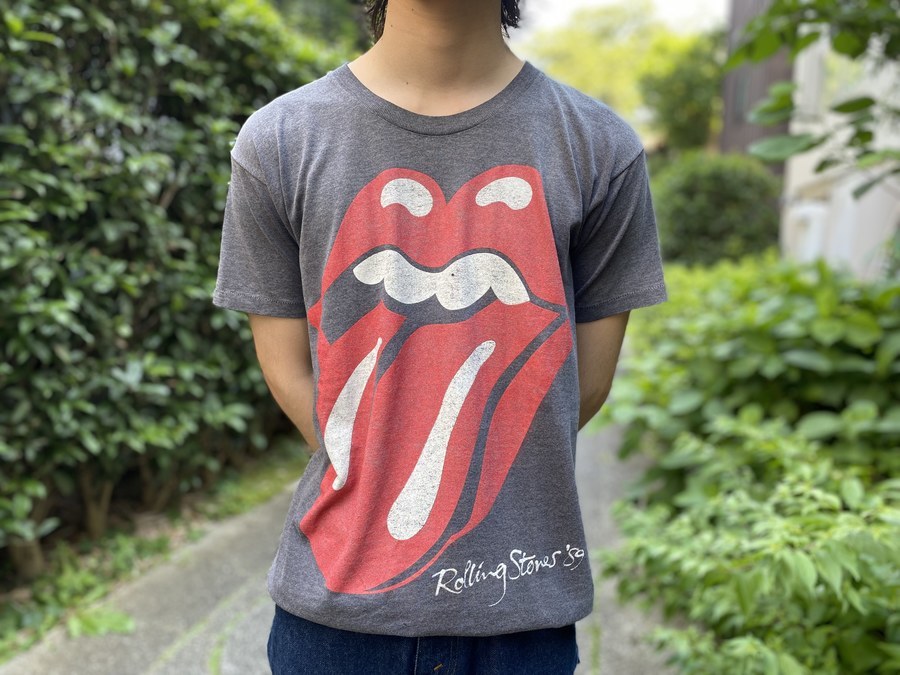 ヴィンテージ古着 ローリングストーンズ 切りっぱなし バンドTシャツ 