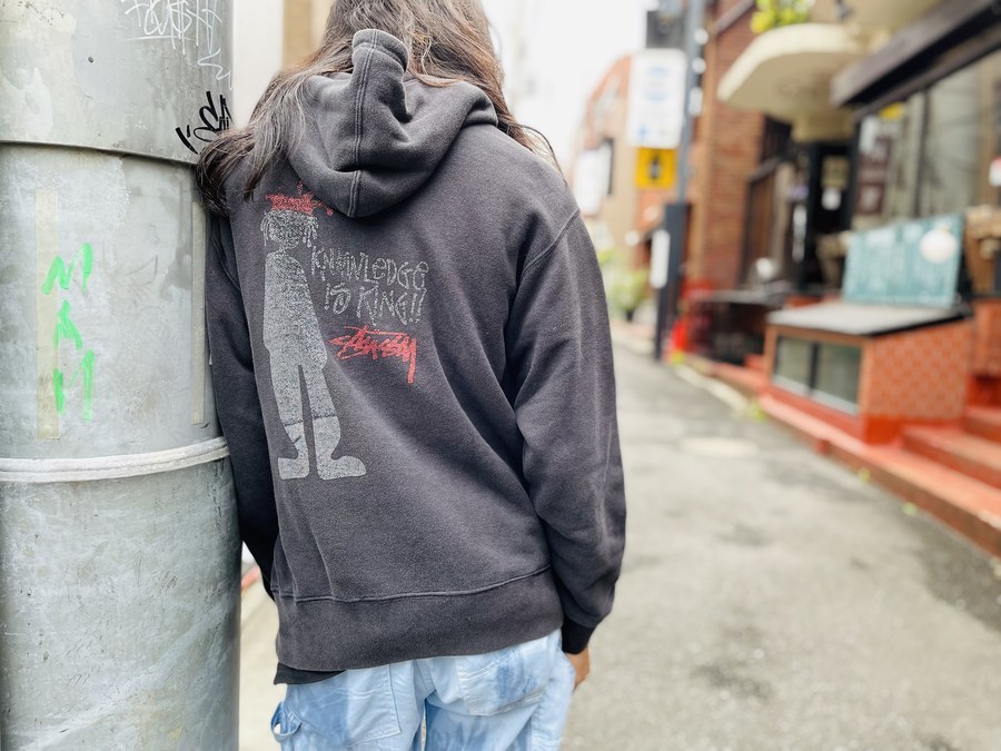 【希少/USA製】Stussy オールドステューシー スニーカーロゴ パーカー