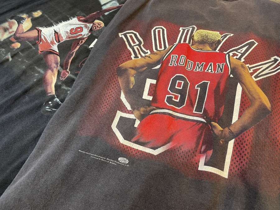 新品 デニス ロッドマン 90年代NBA ローリングストーン表紙 ビッグTシャツ