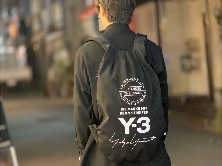 Y-3 ヨウジヤマモト 15周年 ロゴ アディダス ブラックバックパック Y-3（ワイスリー）から15周年記念ロゴのブラックバックパックが入荷