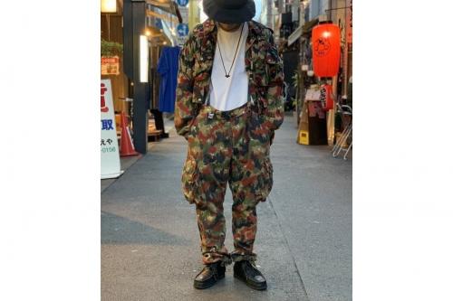 極美品✨️スイス軍 アルペンカモフラ 迷彩 フィールドジャケット パンツ セット デッドストック スイス軍 M-83 フィールドパンツ アルペンカモ