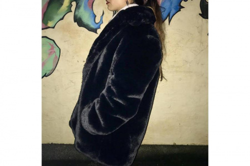 ファーコート　デニムジャケット