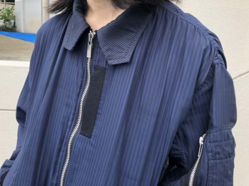 サカイのHickory Stripe Blouson