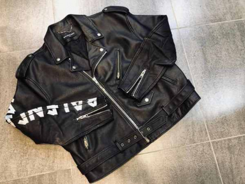 バレンシアガの2017　PAINTED BIKER JACKET