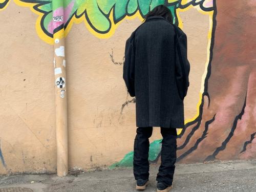 コムデギャルソンオムプリュスのメルトンコート