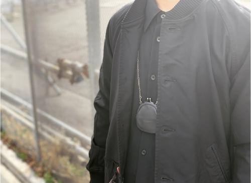 13AWのポリ縮刺繍ロングジャケット