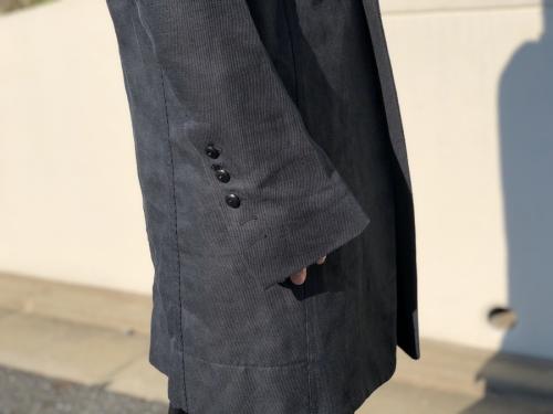 13AWのノーカラーコート