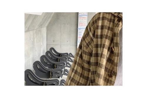 イッセイミヤケメンのチェックシャツ