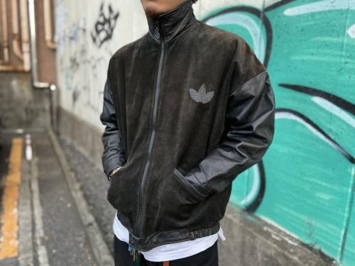 アディダスの80'sレザージャケット