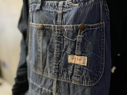 パワーハウスのデニムオーバーオール