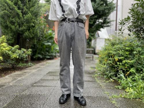 リーバイス 501のストライプ501ブラックデニム