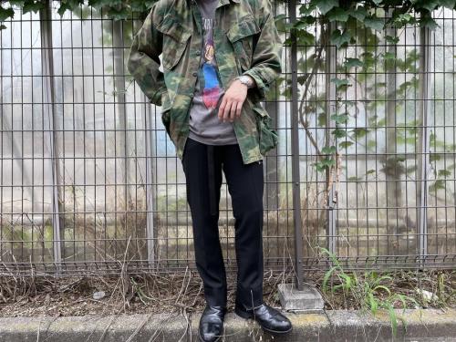 70’Sヴィンテージリップストップファティーグジャケットのメンズ古着