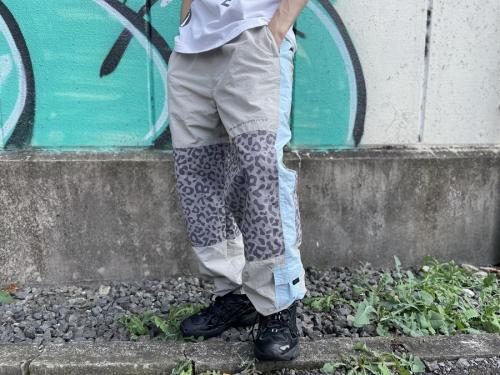 ブラックアイパッチのレオパードナイロンセットアップ