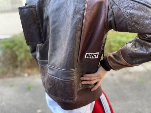 リメイクG-1レザージャケットのメンズ