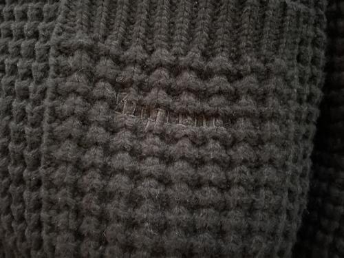 waffle knit cardiganのメンズ