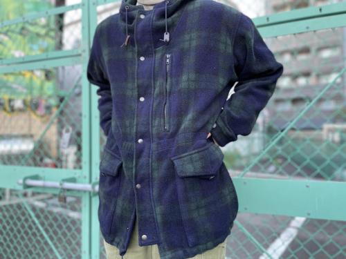 ポロ ラルフローレンのブラックウォッチフリースジャケット