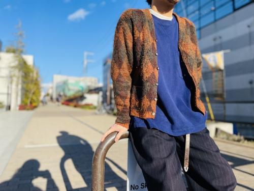 60'sヴィンテージアクリルカーディガンのメンズ