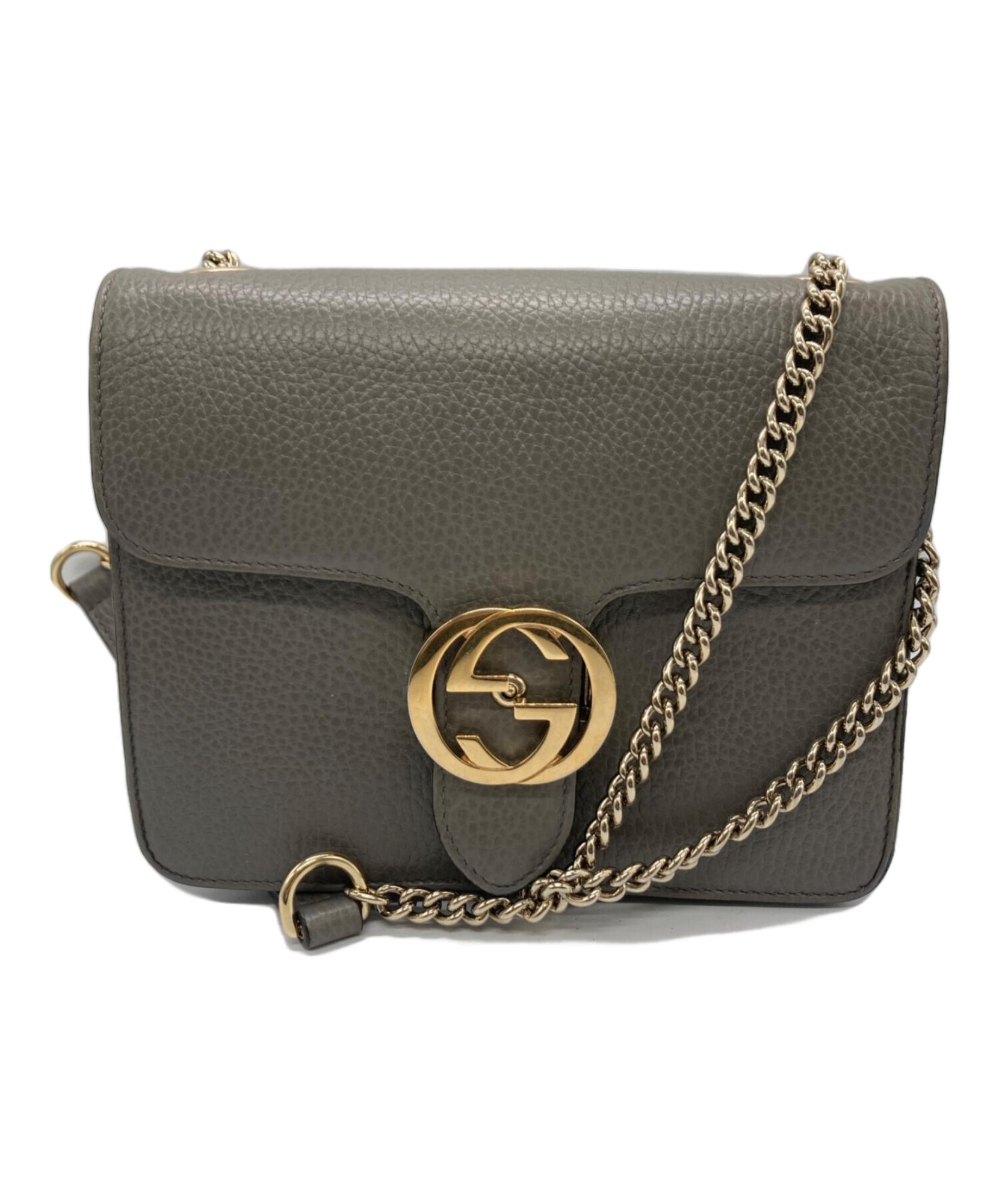 GUCCI / グッチ】インターロッキング チェーン ショルダー GUCCI / グッチ】インターロッキング チェーン ショルダー