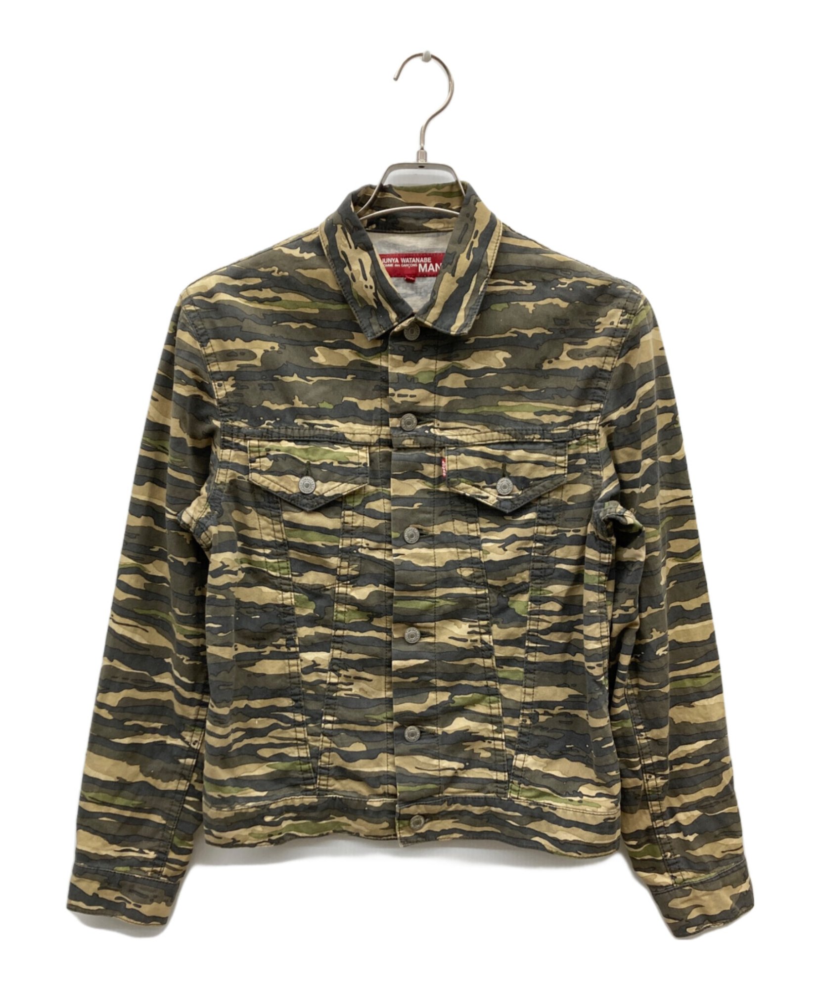 美品 コムデギャルソン JUNYA WATANABE COMME des GARCONS MAN Levi's ジャケット トラッカージャケット 3rd型 千鳥格子 アウター メンズ SS マルチカラー LEVI'S × COMME des GARCONS JUNYA WATANABE MAN / リーバイス × コム