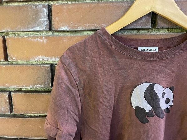 ラグジュアリーブランド Balenciaga バレンシアガ より加工パンダプリントtシャツが買取入荷しました 21 04 03発行
