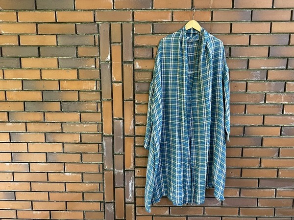 nest Robe リネンガーゼマドラスチェックローブ【新品•未使用】