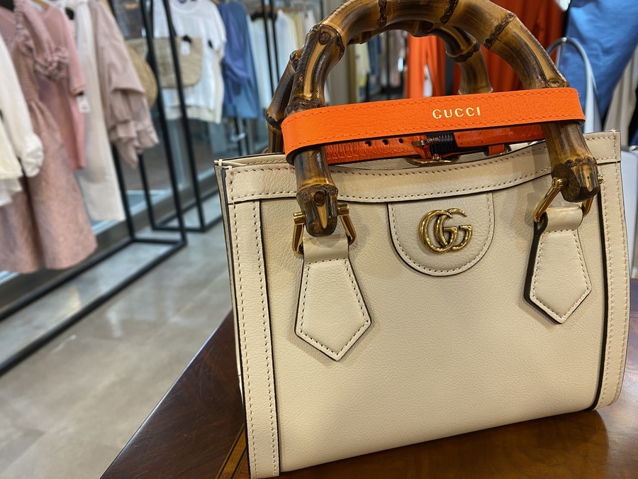 ラグジュアリーブランドアイテム【GUCCI / グッチ】グッチダイアナミニトートバッグを買取入荷しました。[2021.08.12発行]