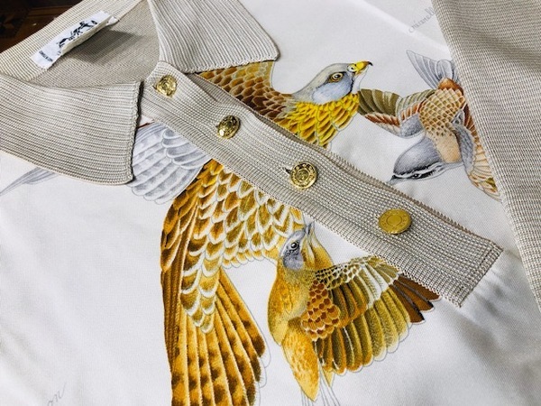 HERMES/エルメス】よりシルクスカーフ柄のヴィンテージポロが入荷しま HERMES/エルメス】よりシルクスカーフ柄のヴィンテージポロが入荷しま
