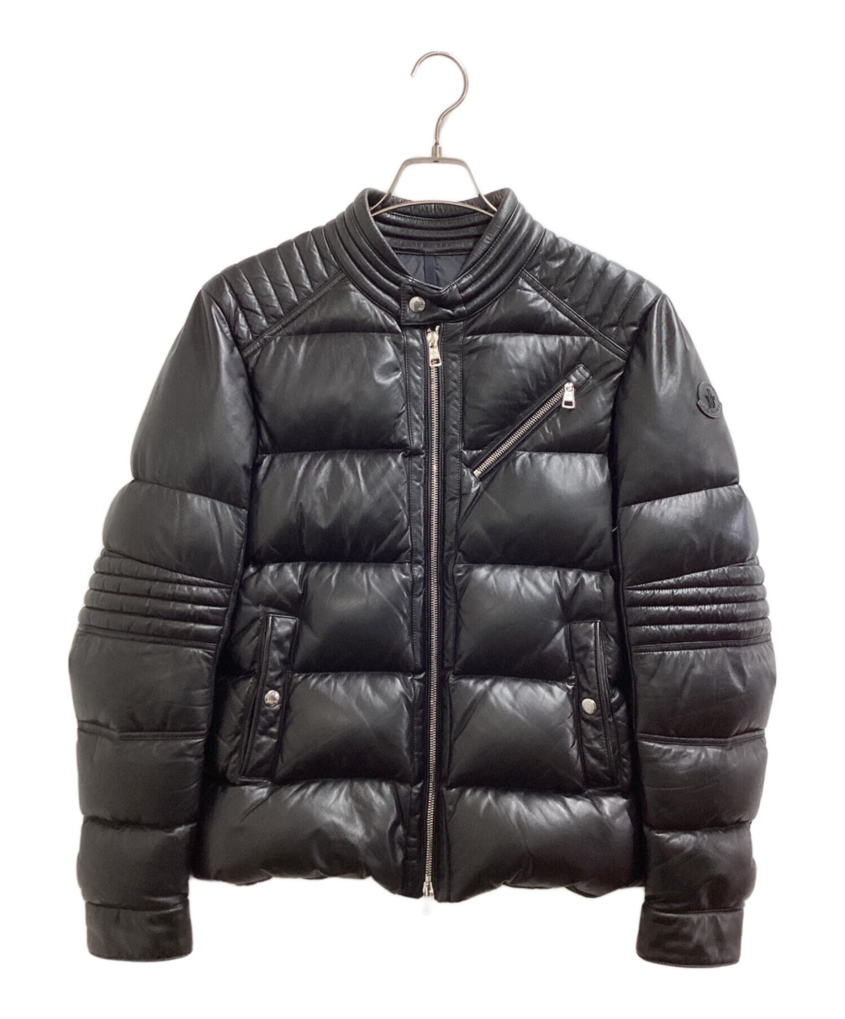 BHAD4039】MONCLER モンクレール レザー ダウンジャケット SYLVANER 