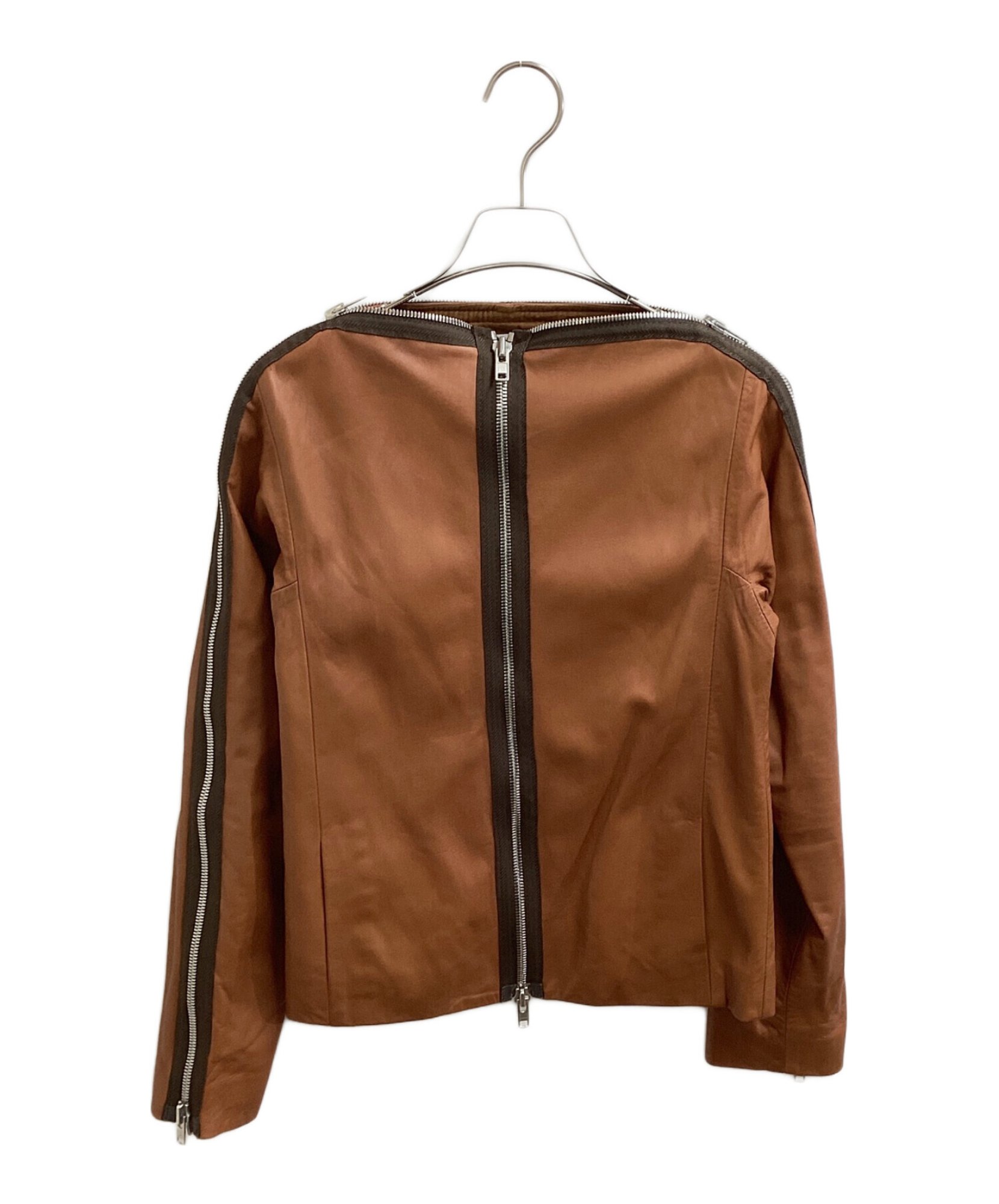 MARTIN MARGIELA / マルタン・マルジェラ】ZIPデザイン レザーノー