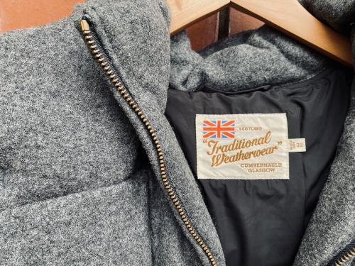 トラディショナルウェザーウェアのダウンコート