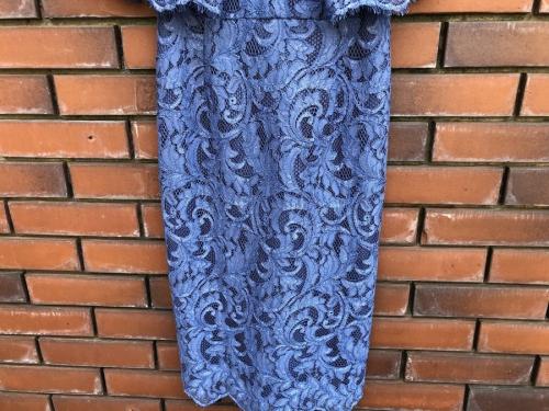 セルフォードのコードレースフレアスリーブワンピース