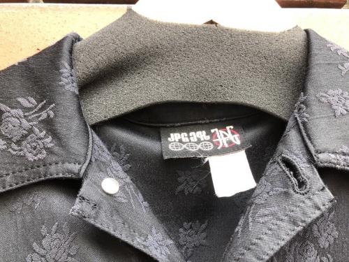 花柄ジャガード切替レースアップトラックジャケットのレディース