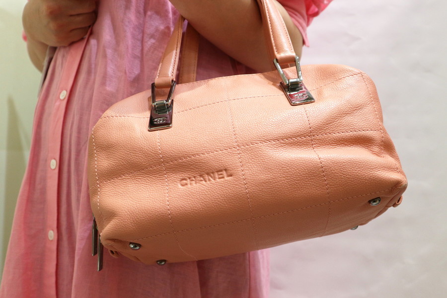 CHANEL/シャネル】チョコバー キャビアレザーハンドバッグ買取入荷致し