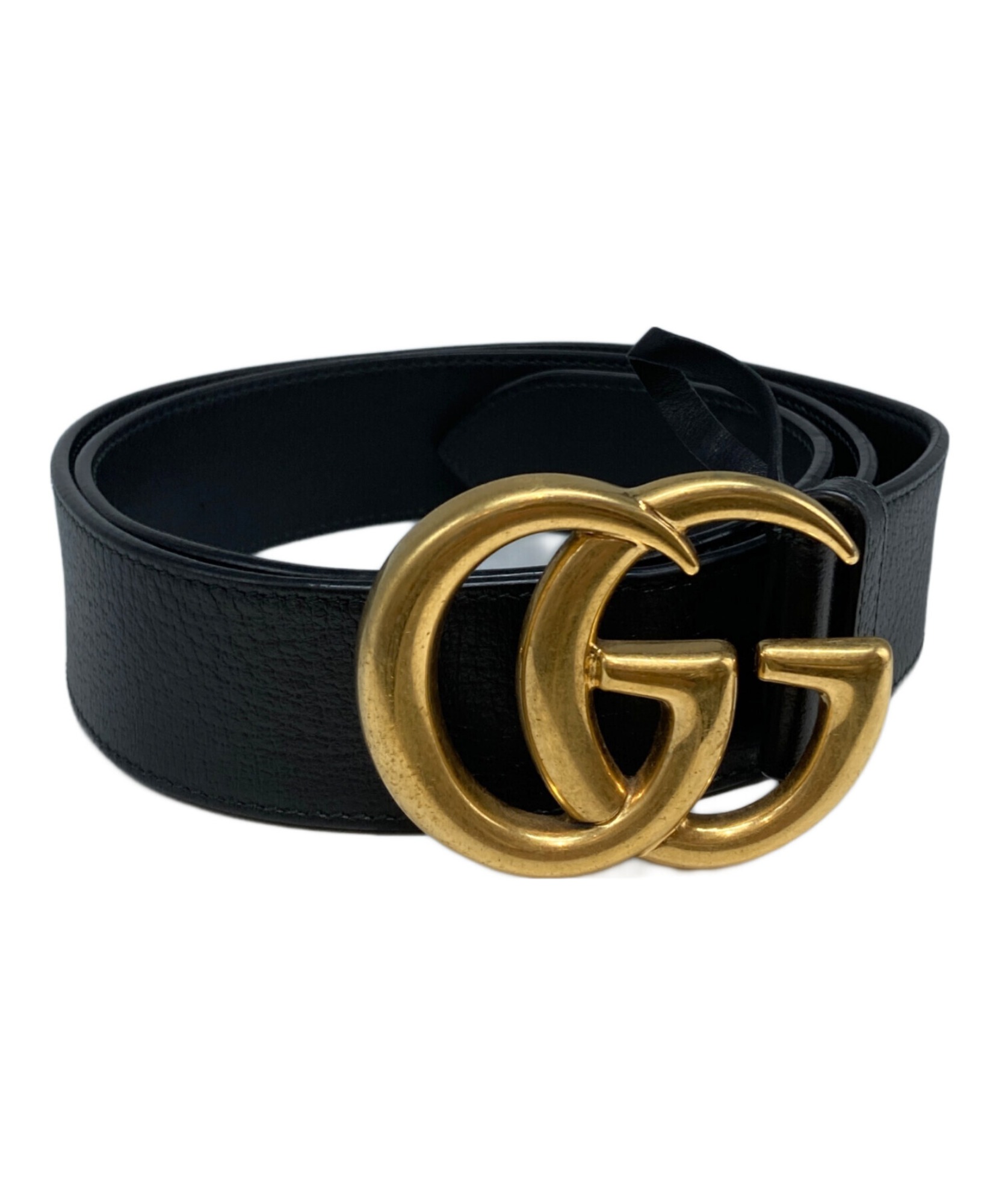 美品！　GUCCI グッチ　マーモント　ベルト　総柄 グッチ GUCCI】GG柄の象徴「GGマーモントレザーベルト」を買取入荷