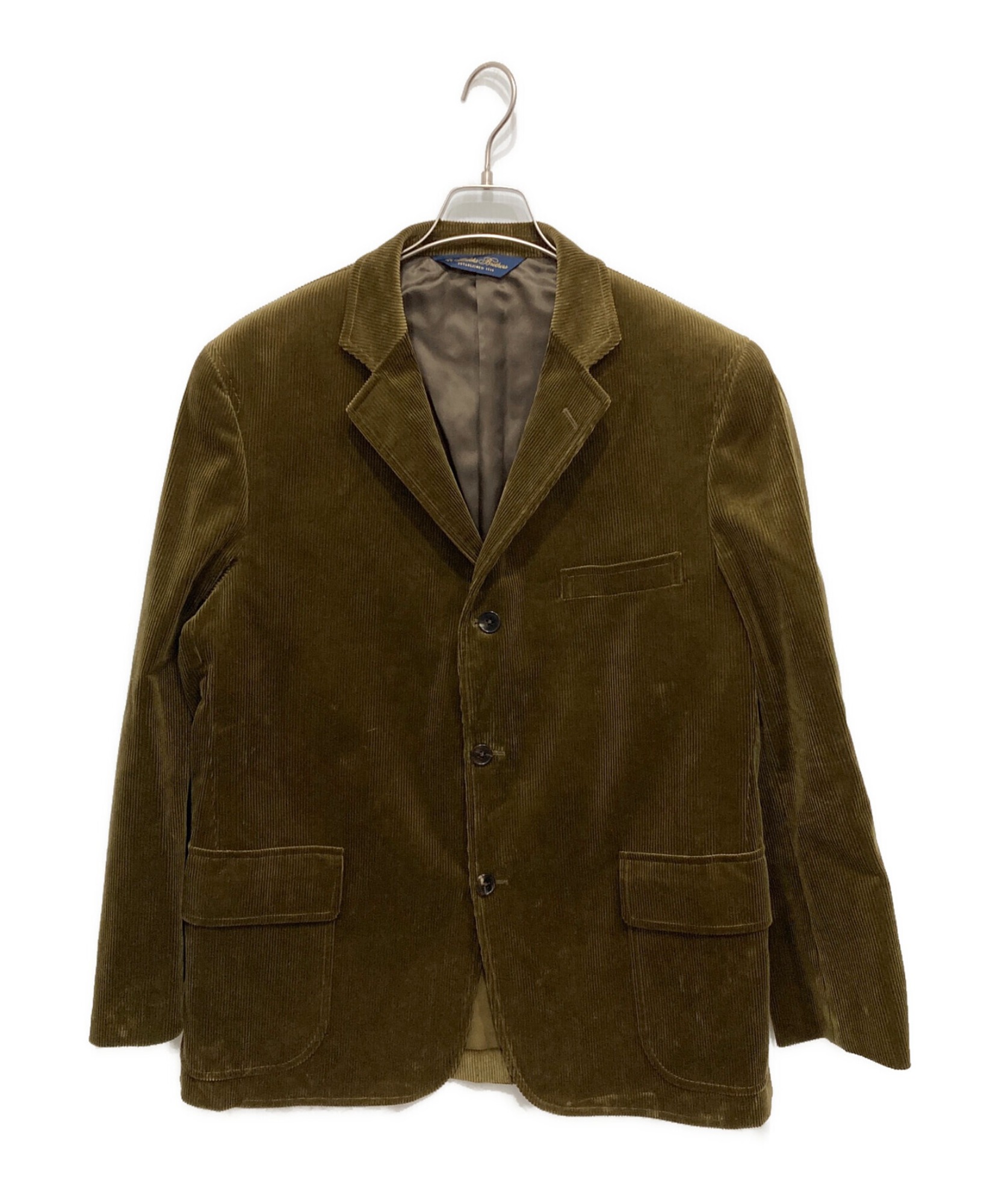ヒ*ロ様 Brooks Brothers コーデュロイ3Bジャケット　ブルックス 楽天市場】BROOKS BROTHERS ブルックスブラザーズ ジャケット ベージュ