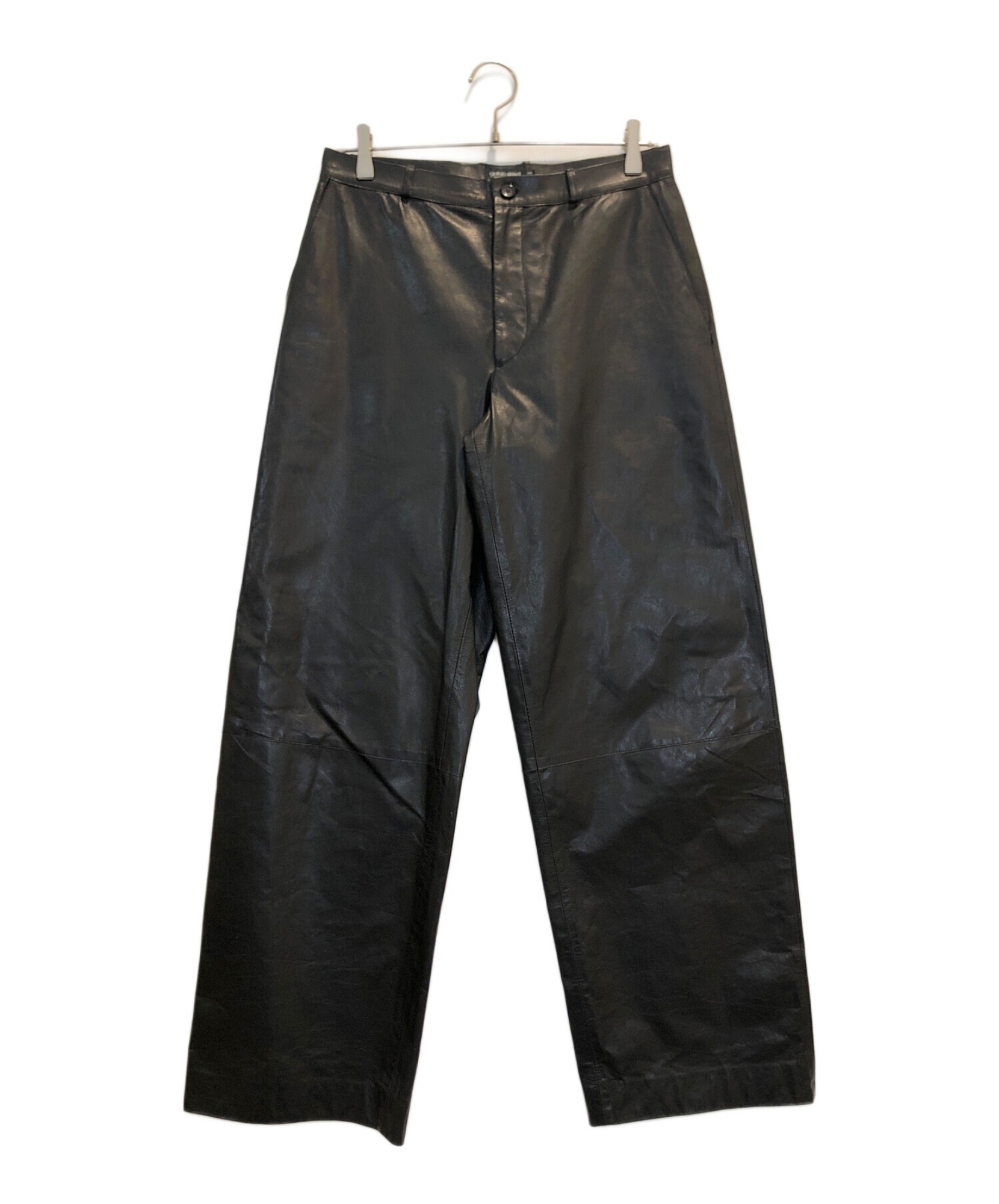 GIORGIO ARMANI / ジョルジョアルマーニ】ラムレザーワイドパンツ