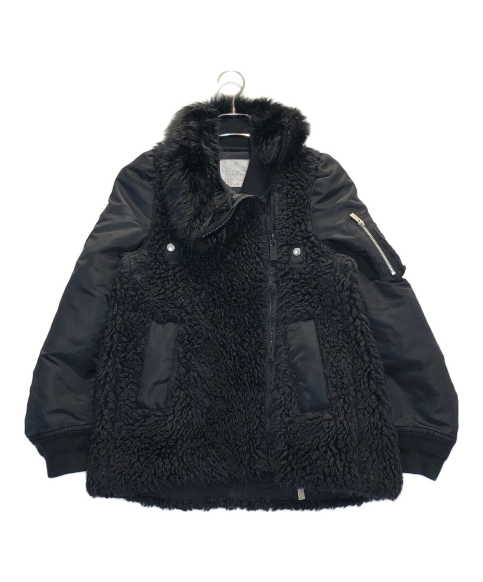 sacai / サカイ】ボアドッキングジャケット | ハイブリッドな美学を