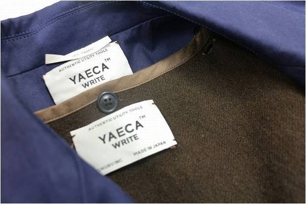 藍色の品格。YAECA WRITE ステンカラーコート入荷。[2014.11.24発行]