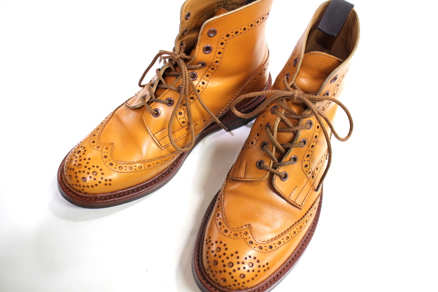 【Tricker's】トリッカーズ　カントリーブーツ　Stow（ストウ）試着時の皺はご了承ください