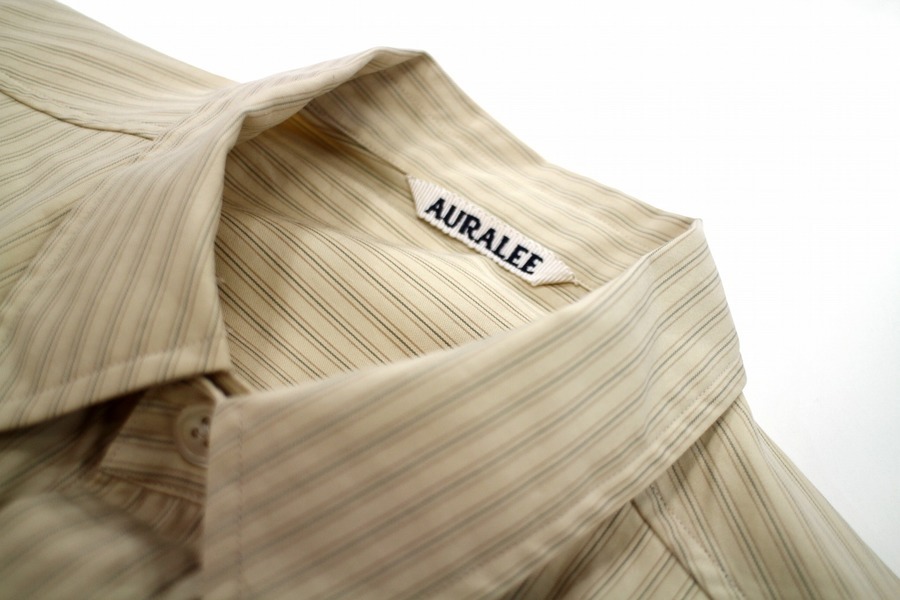 AURALEE/オーラリー】18SS WASHED FINX TWILL BIG SHIRTS [2019.05.13