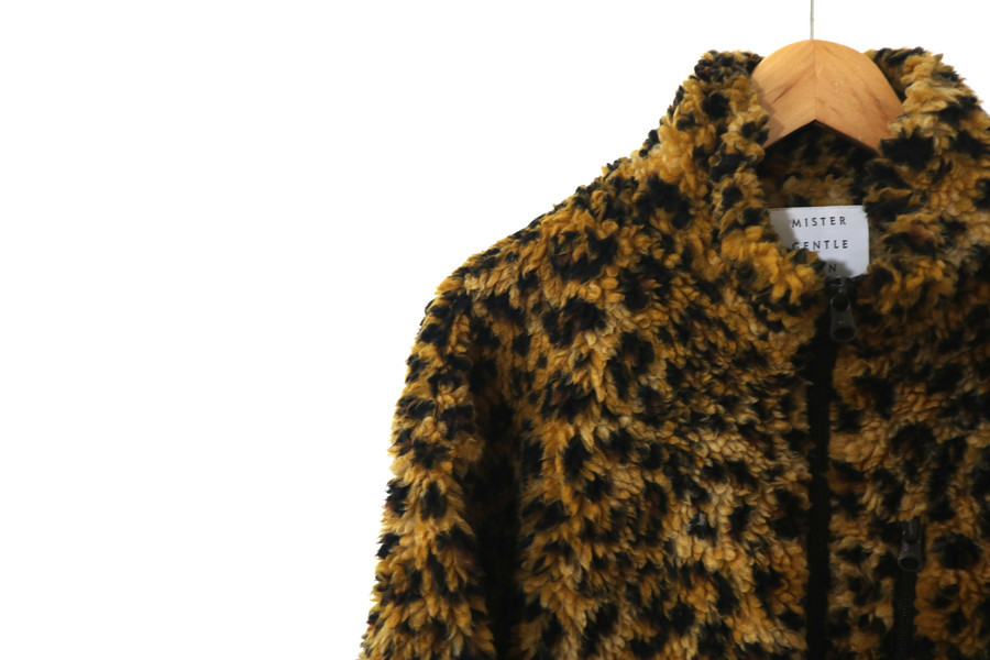 MISTER GENTLEMAN leopard boa コート