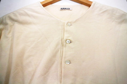 HIGH GAUGE PIQUE DOUBLE HENLEY NECKのメンズ