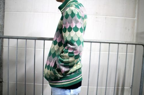 刺繍トラックジャケットのメンズ