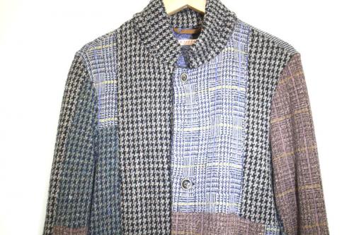 キャピタルのツィード天竺パッチワークジャケット