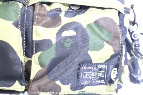 ポーター×アベイシングエイプの1ST CAMO WAIST BAG