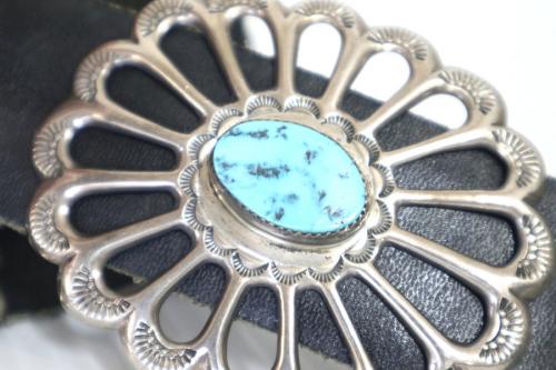 ターコイズコンチョベルトのMIKE THOMAS Jr作