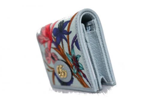 グッチのフラワープリントコンパクトウォレット